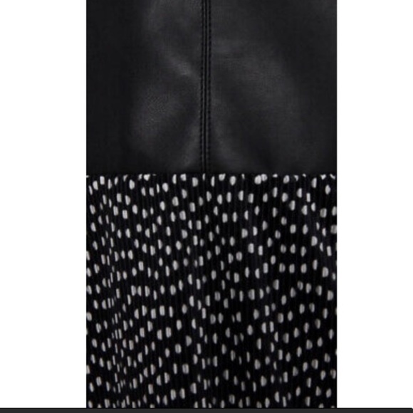 NWT Zara faux leather contrast sleeveless dress - Picture 5 of 12